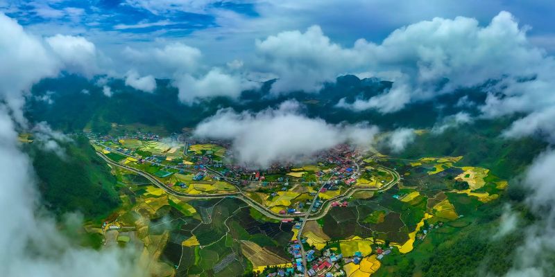 đồng ruộng bậc thang tại Lai Châu
